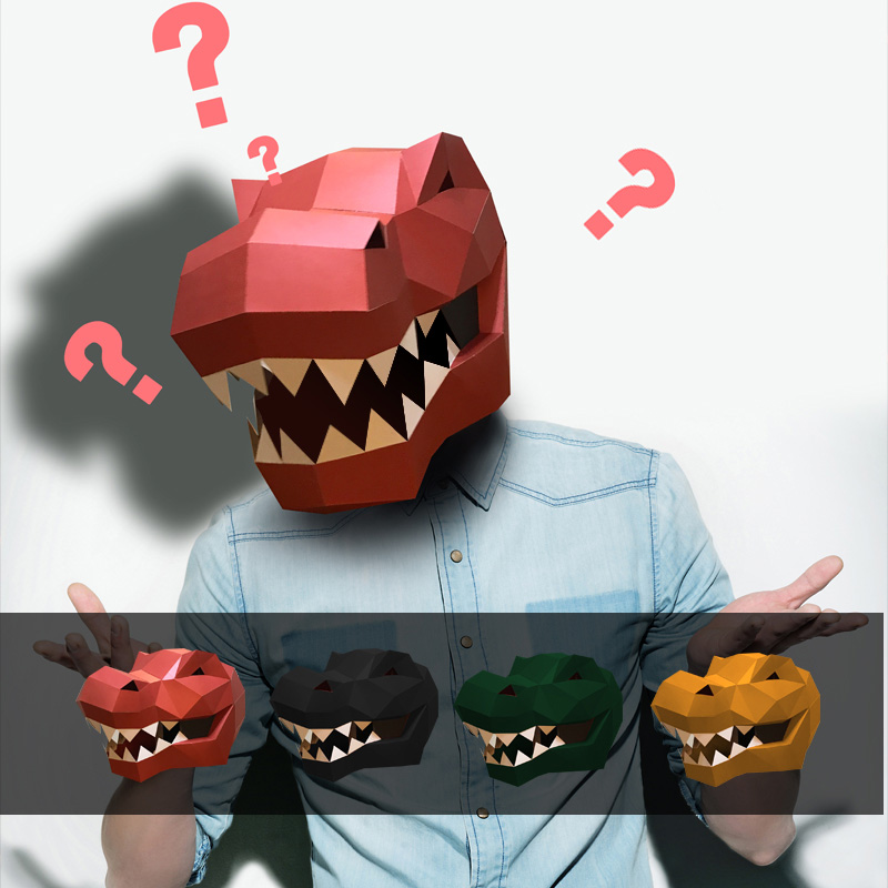 Tyrannosaurus Rex Animal Mask  - Art Craft Cardboard recensione e prezzo