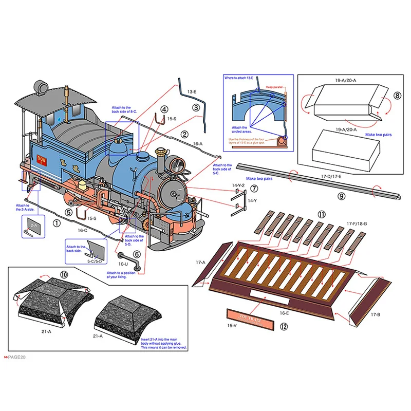 Treno classico Locomotive a va - Art Craft Cardboard recensione e prezzo