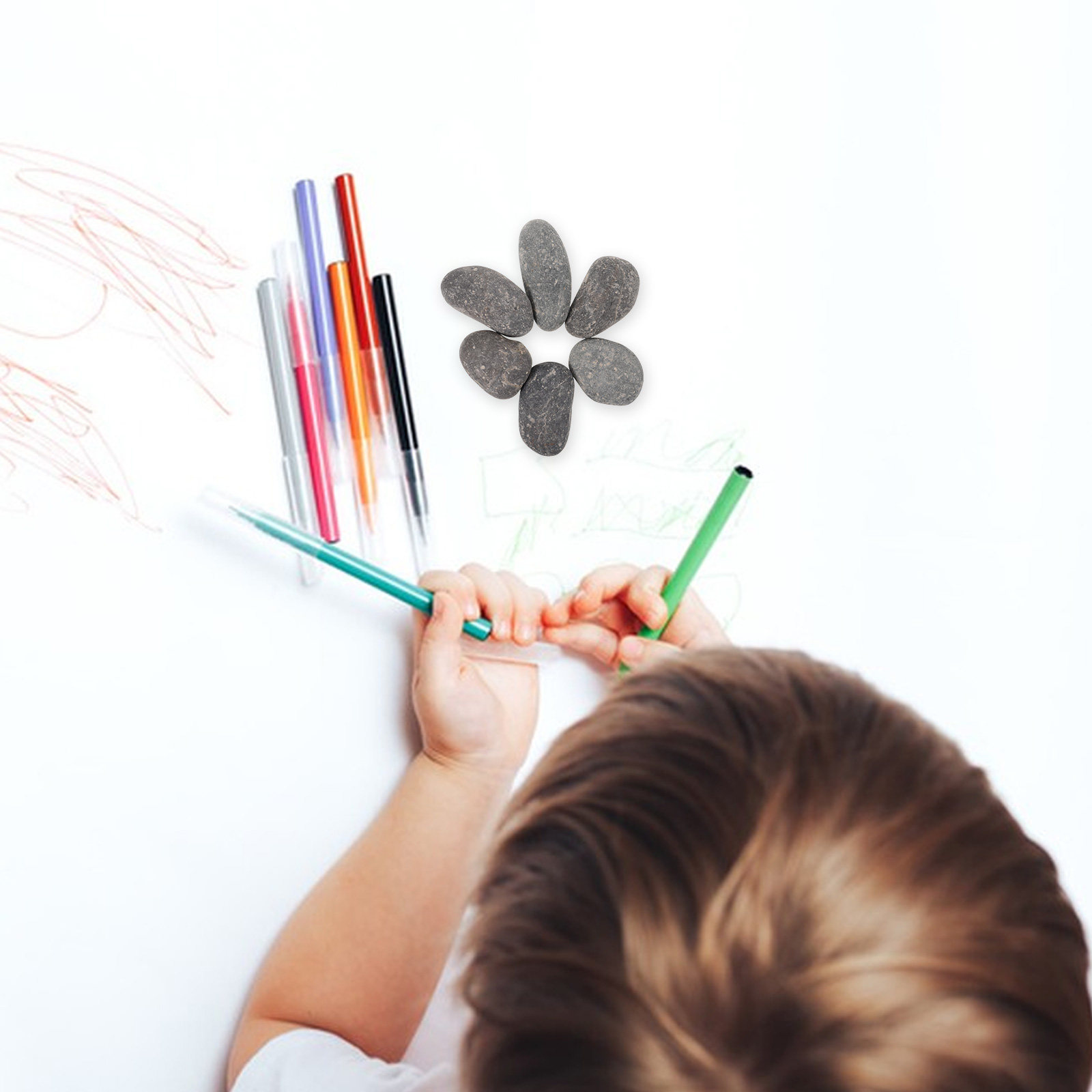 6 pezzi di pietre naturali con - Art And Craft For Nursery recensione e prezzo